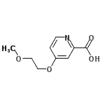 CAS 登录号：663614-86-6， 4-(2-甲氧基乙氧基)-2-吡啶羧酸