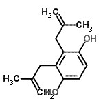 CAS 登录号：664324-52-1， 2,3-二(2-甲基-2-丙烯-1-基)-1,4-苯二酚