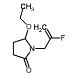 CAS 登录号：664342-15-8， 5-乙氧基-1-(2-氟-2-丙烯-1-基)-2-吡咯烷酮