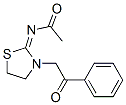 CAS 登录号：6649-36-1， N-[3-(2-氧代-2-苯基乙基)噻唑烷-2-亚基]乙酰胺