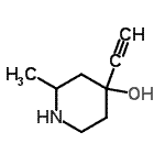 CAS#: 66493-36-5, 4-Ethynyl-2-methyl-4-piperidinol