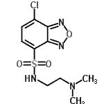 CAS 登录号：664985-43-7， 7-氯-N-[2-(二甲基氨基)乙基]-2,1,3-苯并恶二唑-4-磺酰胺