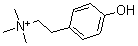 CAS 登录号：6656-13-9， 4-羟基-N,N,N-三甲基-苯乙铵