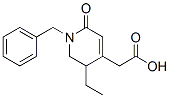 CAS 登录号：66594-71-6， 1-苄基-5-乙基-1,2,5,6-四氢-2-氧代-4-吡啶乙酸