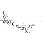 CAS 登录号：6661-39-8， 三钠7-氨基-3-{[4'-({6-氨基-5-[(4-氨基苯基)偶氮]-1-羟基-3-磺酸-2-萘基}偶氮)-4-联苯基]偶氮}-8-[(4-氨基-2-磺酸苯基)偶氮]-4-羟基-2-萘磺酸盐