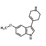 CAS#: 66611-26-5, 5-Methoxy-3-(1,2,3,6-tetrahydro-4-pyridinyl)-1H-indole