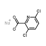 CAS 登录号：6662-55-1， 钠3,6-二氯-2-吡啶羧酸酯