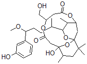 CAS 登录号：66671-95-2， 17-去溴-29-去(1-羟基乙基)-29-(羟基甲基)海兔毒素