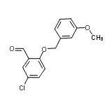 CAS 登录号：667412-71-7， 5-氯-2-[(3-甲氧基苄基)氧基]苯甲醛