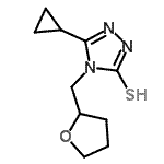 CAS#: 667412-78-4, 5-Cyclopropyl-4-(tetrahydro-2-furanylmethyl)-4H-1,2,4-triazole-3-thiol