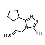 CAS#: 667412-80-8, 4-Allyl-5-cyclopentyl-4H-1,2,4-triazole-3-thiol