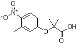 CAS#: 667413-76-5, 2-Methyl-2-(3-methyl-4-nitrophenoxy)propanoic acid