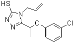 CAS#: 667414-14-4, 4-Allyl-5-[1-(3-chlorophenoxy)ethyl]-4H-1,2,4-triazole-3-thiol