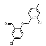 CAS 登录号：667436-66-0， 5-氯-2-[(2-氯-4-氟苄基)氧基]苯甲醛