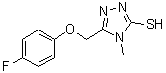 CAS#: 667437-43-6, 5-[(4-Fluorophenoxy)methyl]-4-methyl-4H-1,2,4-triazole-3-thiol