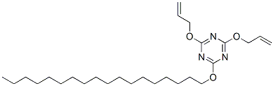 CAS 登录号：66747-19-1， 4,6-二(烯丙氧基)-2-(十八烷氧基)-1,3,5-三嗪