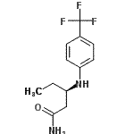 CAS 登录号：667937-05-5， (3R)-3-{[4-(三氟甲基)苯基]氨基}戊酰胺