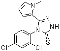 CAS#: 668471-48-5, 4-(2,4-Dichlorophenyl)-5-(1-methyl-1H-pyrrol-2-yl)-2,4-dihydro-3H-1,2,4-triazole-3-thione