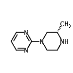 CAS 登录号：668484-58-0， 2-[(3S)-3-甲基-1-哌嗪基]嘧啶
