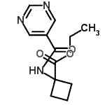 CAS#: 669066-15-3, ethyl 1-(pyrimidine-5-carbonylamino)cyclobutane-1-carboxylate