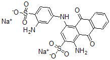CAS#: 6691-06-1, Disodium 1-amino-4-[(3-amino-4-sulfonatophenyl)amino]-9,10-dioxo-9,10-dihydroanthracene-2-sulfonate
