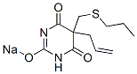 CAS#: 66941-87-5, 5-Allyl-5-(Propylthiomethyl)-2-Sodiooxy-4,6(1H,5H)-Pyrimidinedione