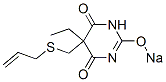 CAS 登录号：66941-91-1， 5-(烯丙基硫甲基)-5-乙基-2-钠氧基-4,6(1H,5H)-嘧啶二酮