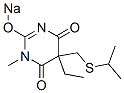 CAS#: 66968-65-8, 5-Ethyl-5-(Isopropylthiomethyl)-1-Methyl-2-Sodiooxy-4,6(1H,5H)-Pyrimidinedione