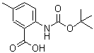 CAS#: 669713-60-4, 5-Methyl-2-({[(2-methyl-2-propanyl)oxy]carbonyl}amino)benzoic acid