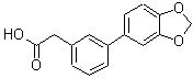 CAS 登录号：669713-75-1， [3-(1,3-苯并二氧戊环-5-基)苯基]乙酸