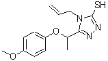 CAS#: 669737-43-3, 4-Allyl-5-[1-(4-methoxyphenoxy)ethyl]-4H-1,2,4-triazole-3-thiol