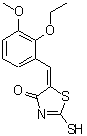 CAS#: 669747-24-4, (5E)-5-(2-Ethoxy-3-methoxybenzylidene)-2-sulfanyl-1,3-thiazol-4(5H)-one