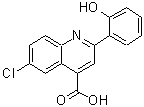 CAS 登录号：669753-96-2， 6-氯-2-(2-羟基苯基)-4-喹啉羧酸