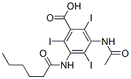 CAS 登录号：67011-42-1， 3-乙酰氨基-5-(1-氧代己基氨基)-2,4,6-三碘苯甲酸