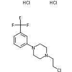 CAS 登录号：670234-47-6， 1-(2-氯乙基)-4-[3-(三氟甲基)苯基]哌嗪二盐酸盐