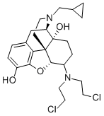CAS#: 67025-94-9, 6beta-(Bis(2-chloroethyl)amino)-17-(cyclopropylmethyl)-4,5alpha-epoxymorphinan-3,14-diol