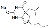 CAS 登录号:67050-74-2, 5-(丁基硫甲基)-5-异丁基-2-钠氧基-4,6(1H,5H)-嘧啶二酮