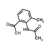 CAS 登录号：67081-69-0， 2-乙酰氨基-3-甲基苯甲酸