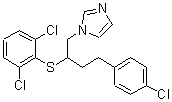 CAS 登录号：67085-13-6， 1-[4-(4-氯苯基)-2-[(2,6-二氯苯基)硫代]丁基]-1H-咪唑