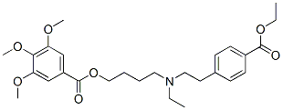 CAS 登录号：67114-23-2， 4-[2-[N-乙基-N-[4-(3,4,5-三甲氧基苯甲酰氧基)丁基]氨基]乙基]苯甲酸乙酯