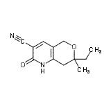 CAS#: 671758-37-5, 7-Ethyl-2-hydroxy-7-methyl-7,8-dihydro-5H-pyrano[4,3-b]pyridine-3-carbonitrile