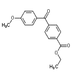 CAS 登录号：67205-87-2， 乙基4-(4-甲氧基苯甲酰基)苯甲酸酯