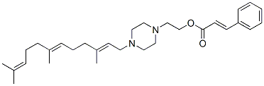 CAS#: 67210-63-3, 3-Phenylpropenoic Acid 2-[4-(3,7,11-Trimethyl-2,6,10-Dodecatrienyl)-1-Piperazinyl]Ethyl Ester