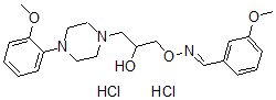 CAS 登录号：67254-80-2， 3-甲氧基苯甲醛 O-(2-羟基-3-(4-(2-甲氧基苯基)-1-哌嗪基)丙基)肟二盐酸盐