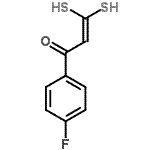 CAS#: 67259-61-4, 1-(4-Fluorophenyl)-3,3-disulfanyl-2-propen-1-one