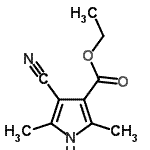 CAS 登录号：67271-63-0， 乙基4-氰基-2,5-二甲基-1H-吡咯-3-羧酸酯