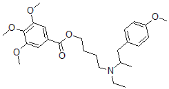 CAS#: 67293-30-5, 3,4,5-Trimethoxybenzoic Acid 4-[Ethyl(4-Methoxy-alpha-Methylphenethyl)Amino]Butyl Ester