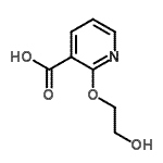 CAS 登录号：672957-98-1， 2-(2-羟基乙氧基)烟酸
