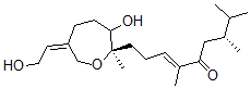 CAS 登录号：67359-27-7， (E,7R)-1-[(2S,6Z)-3-羟基-6-(2-羟基乙亚基)-2-甲基氧杂环庚烷-2-基]-4,7,8-三甲基壬-3-烯-5-酮