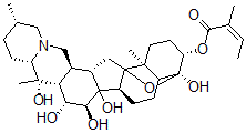 CAS 登录号：67370-02-9， 当归酰棋盘花碱